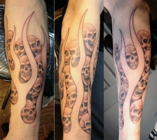Фото и значение татуировки " Череп ". X_4c0473a6
